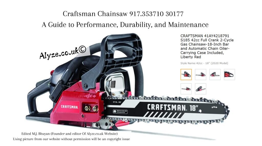 craftsman chainsaw 917.353710 30177