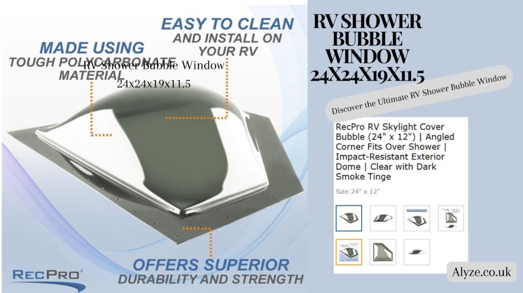 rv shower bubble window 24x24x19x11.5