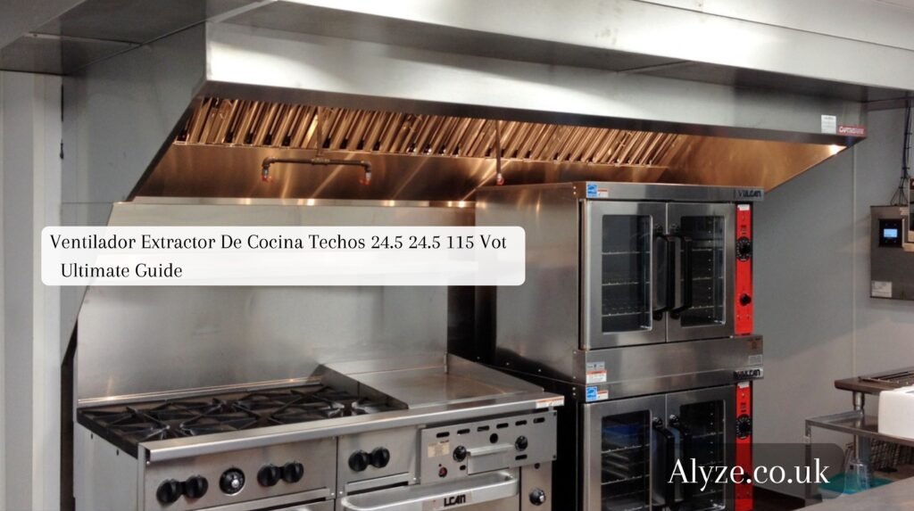 Ventilador Extractor De Cocina Techos 24.5 24.5 115 Vot